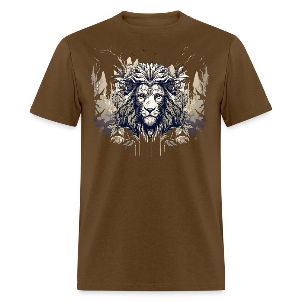 Lion's Leafy Majesty Tee - brown