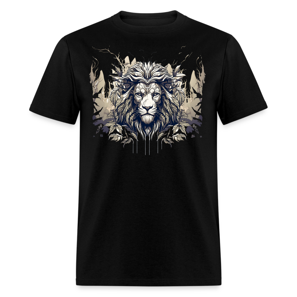 Lion's Leafy Majesty Tee - black