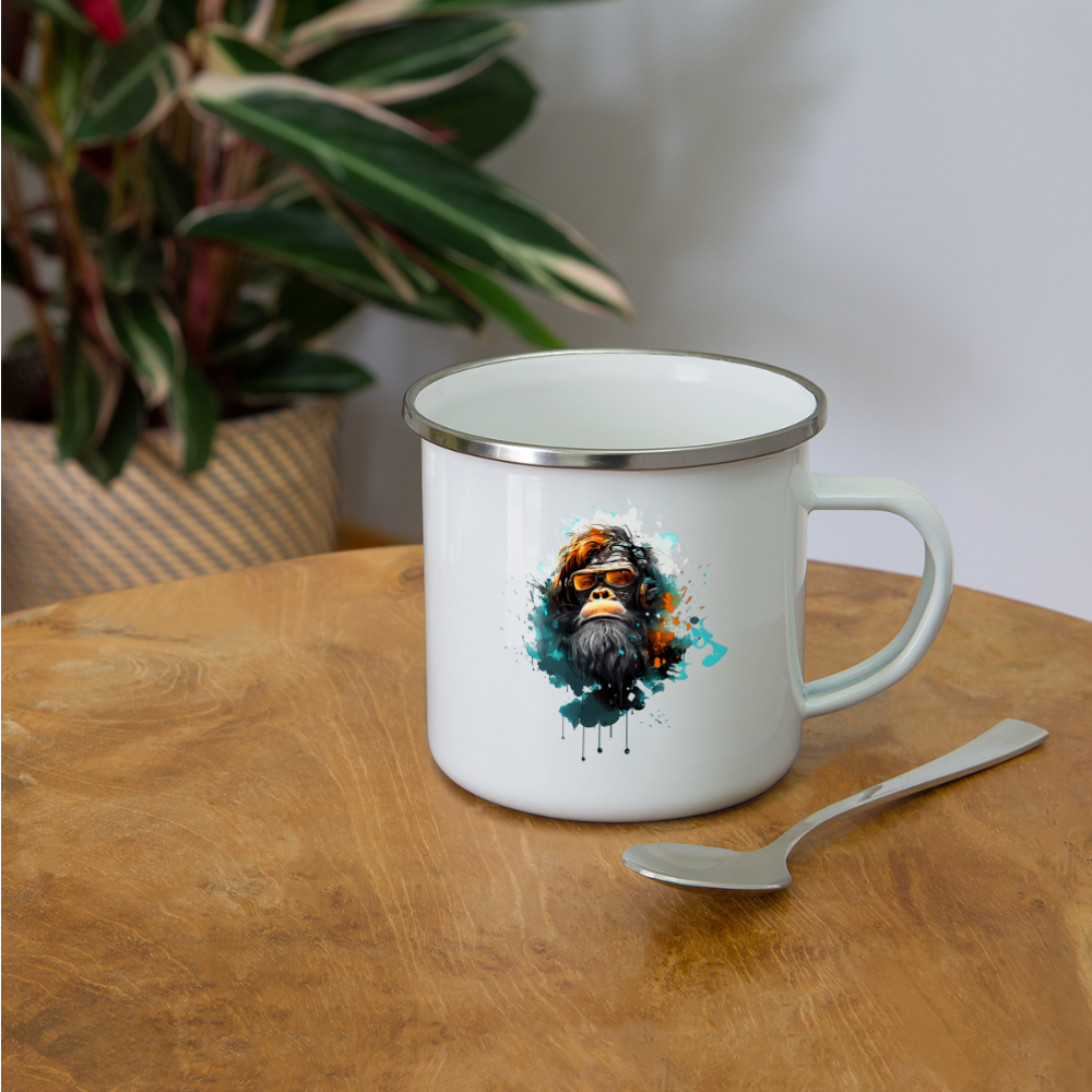 HarmonyHairy Sasquatch Aviator Mug Camper Mug - white